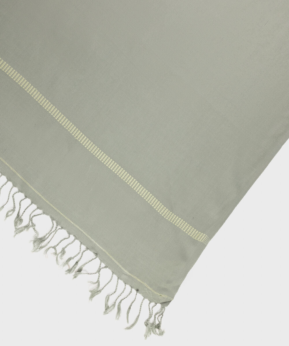 Men Wool Blended Green Shawl