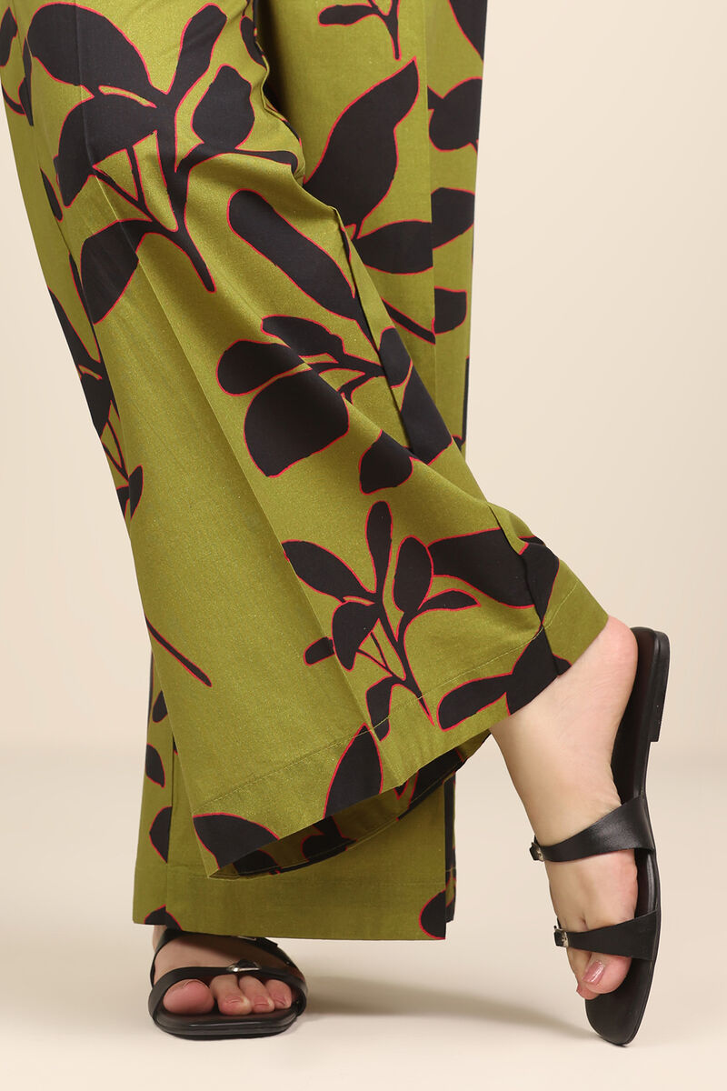 Printed Cambric Flared Pants
