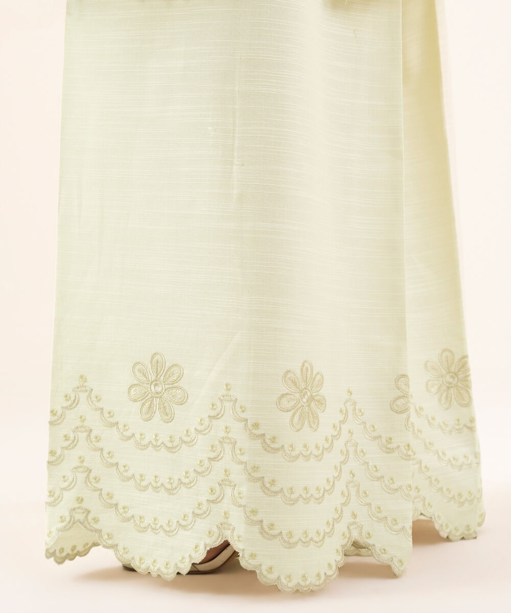 Women's Unstitched Khaddar Embroidered Trousers Fabric