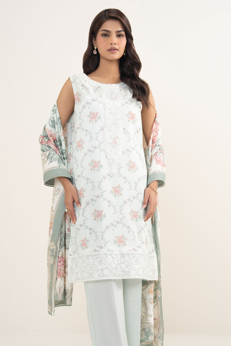 2 Piece - Embroidered Lawn Suit