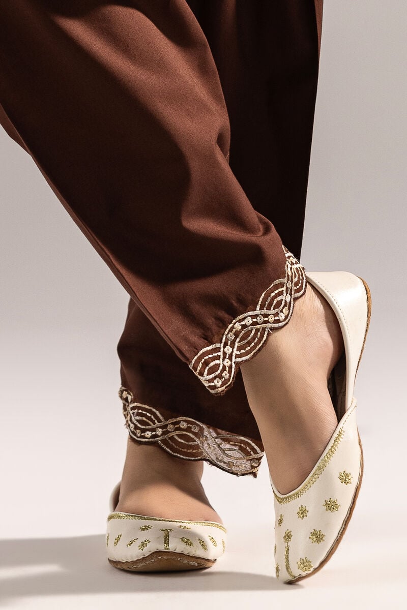 Embroidered Cambric Shalwar