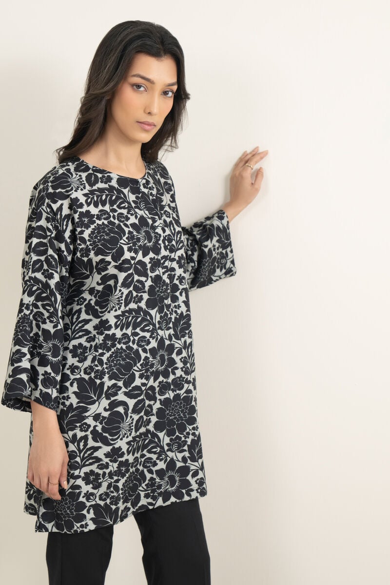 Printed Arabic Cambric Shirt