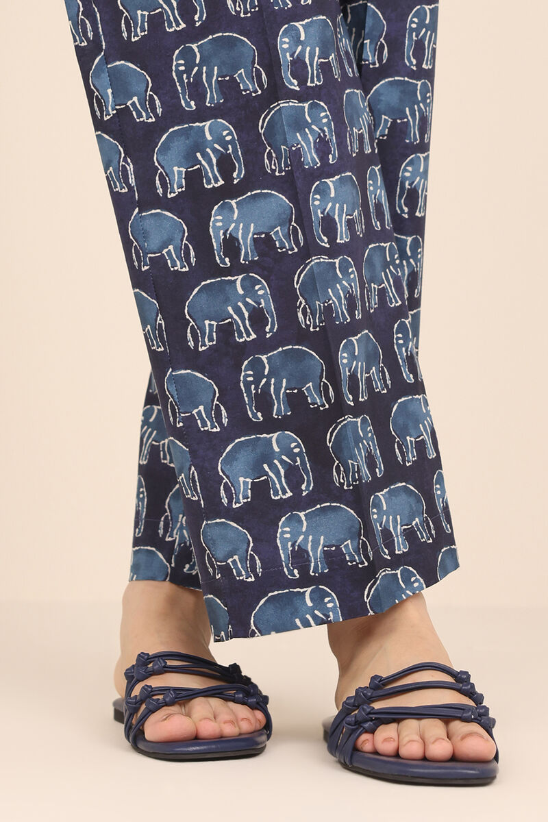 Printed Cambric Straight Pants