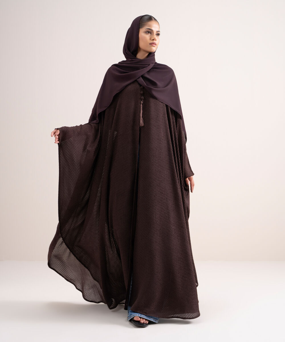 Women's Brown Kaftaan Abbaya Set
