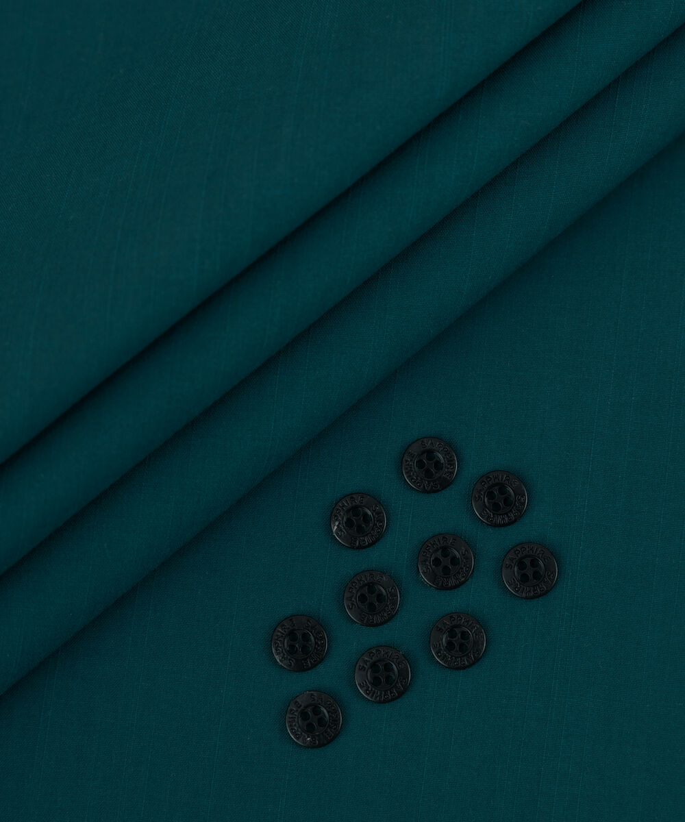 Men's Unstitched 2-Piece Premium Wash & Wear Teal Suit