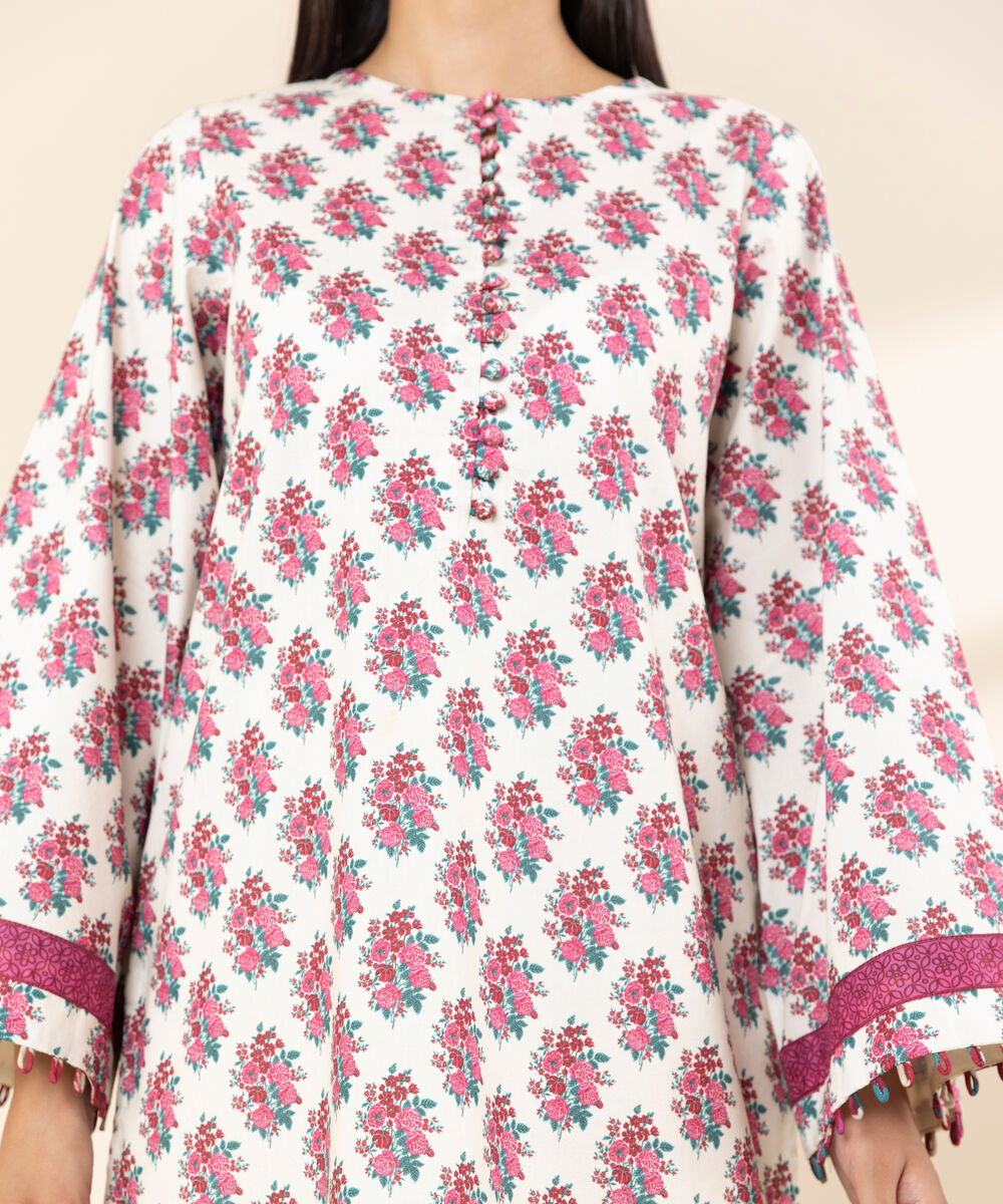 Women's Unstitched Lawn Printed Multi 3 Piece Suit