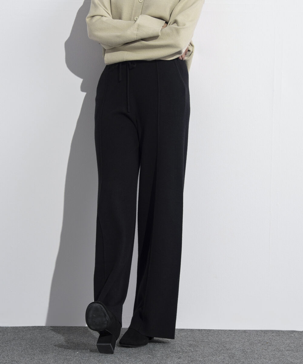 Women's Western Wear Black Pull-On Knit Trousers