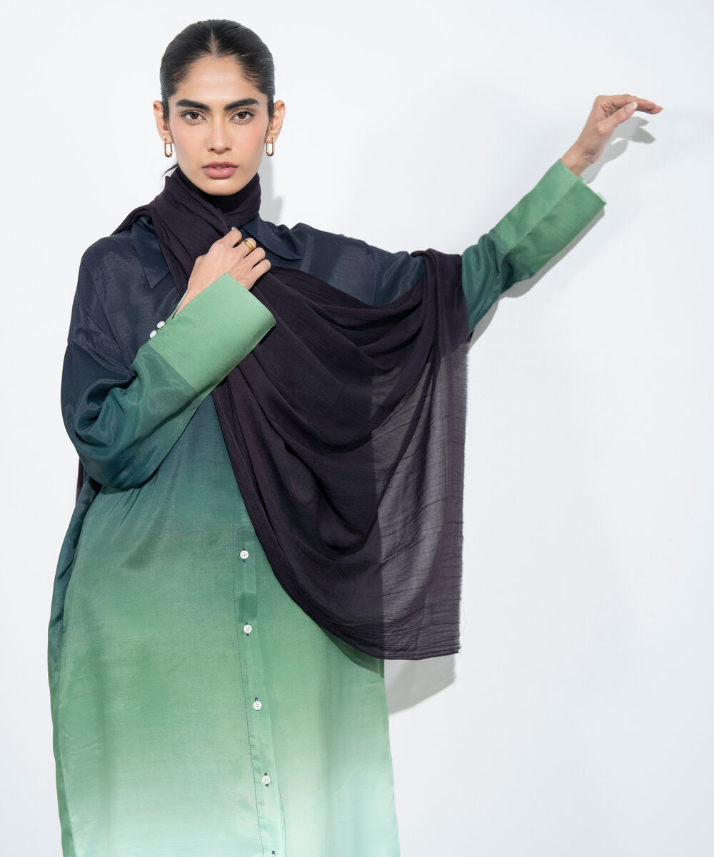 Women's Western Grey  Rectangular Scarf