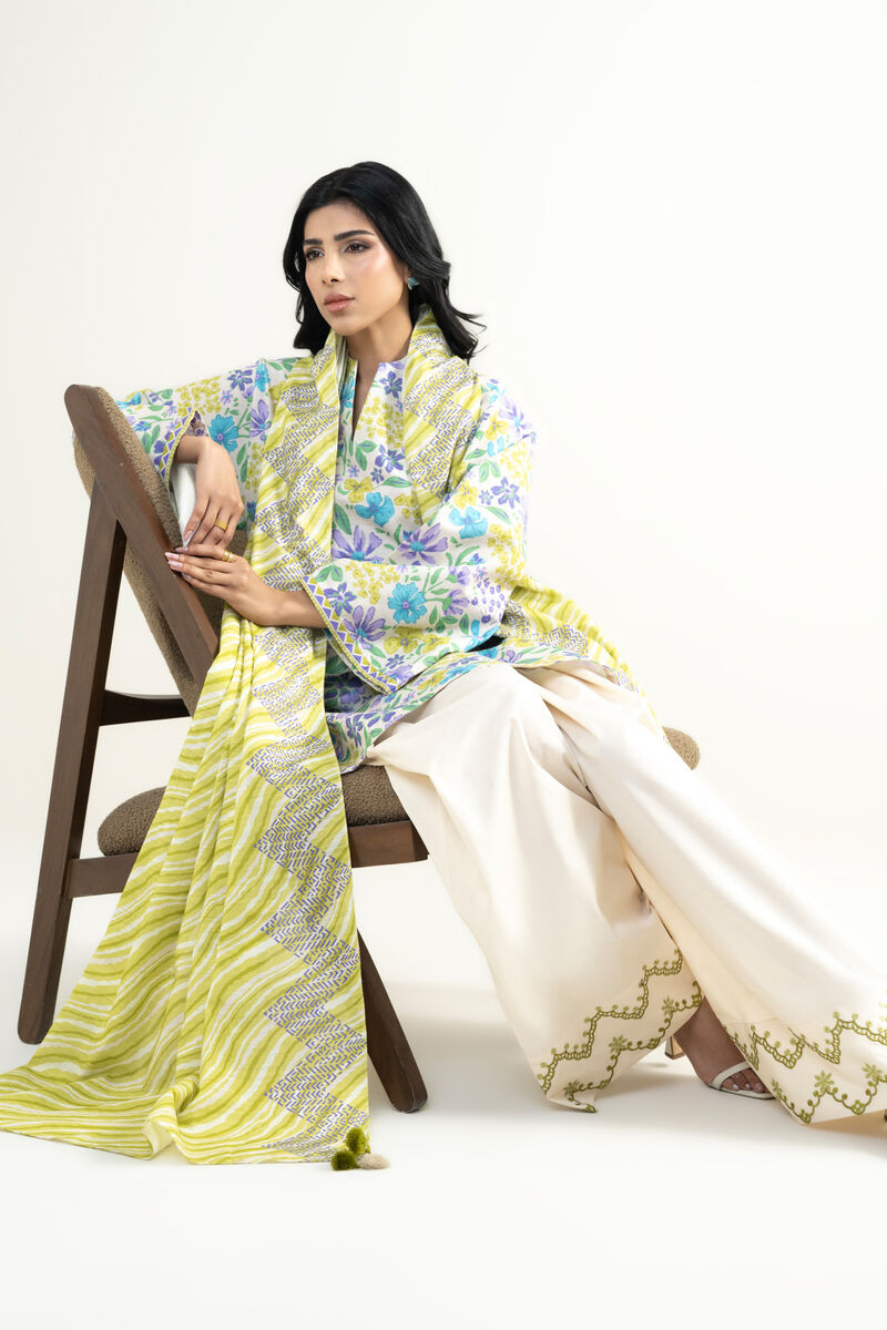 3 Piece - Embroidered Lawn Suit