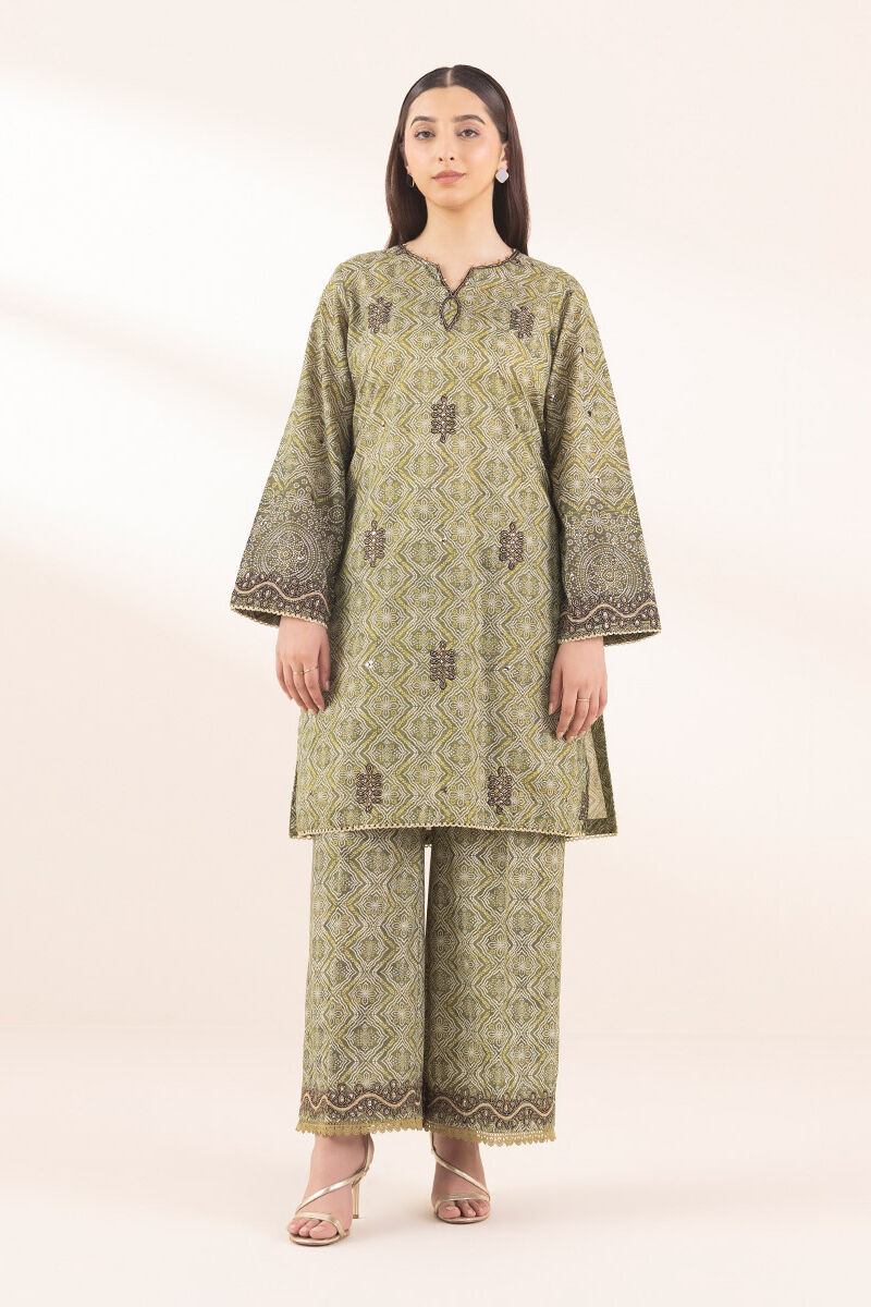 Embroidered Zari Lawn Shirt