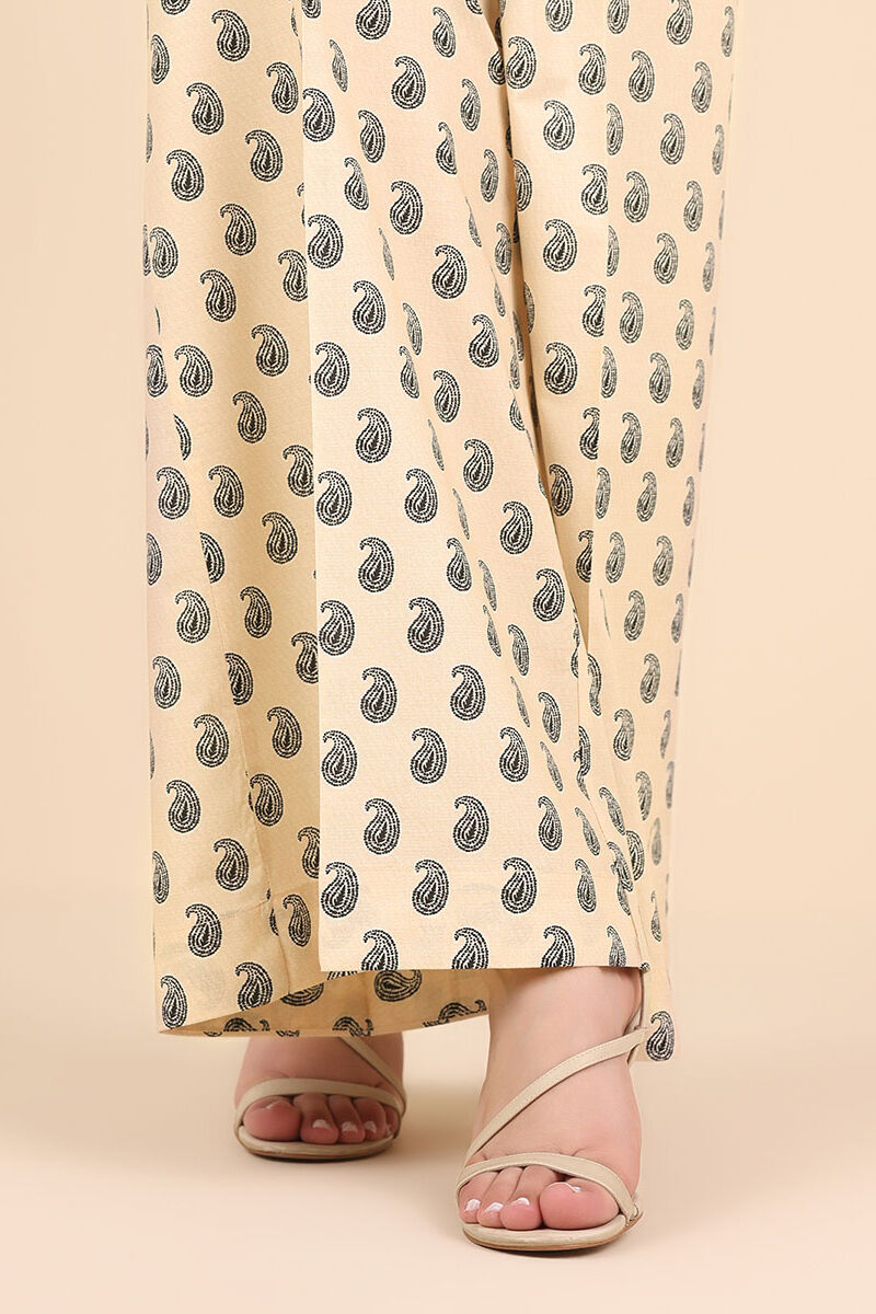 Printed Cambric Flared Pants