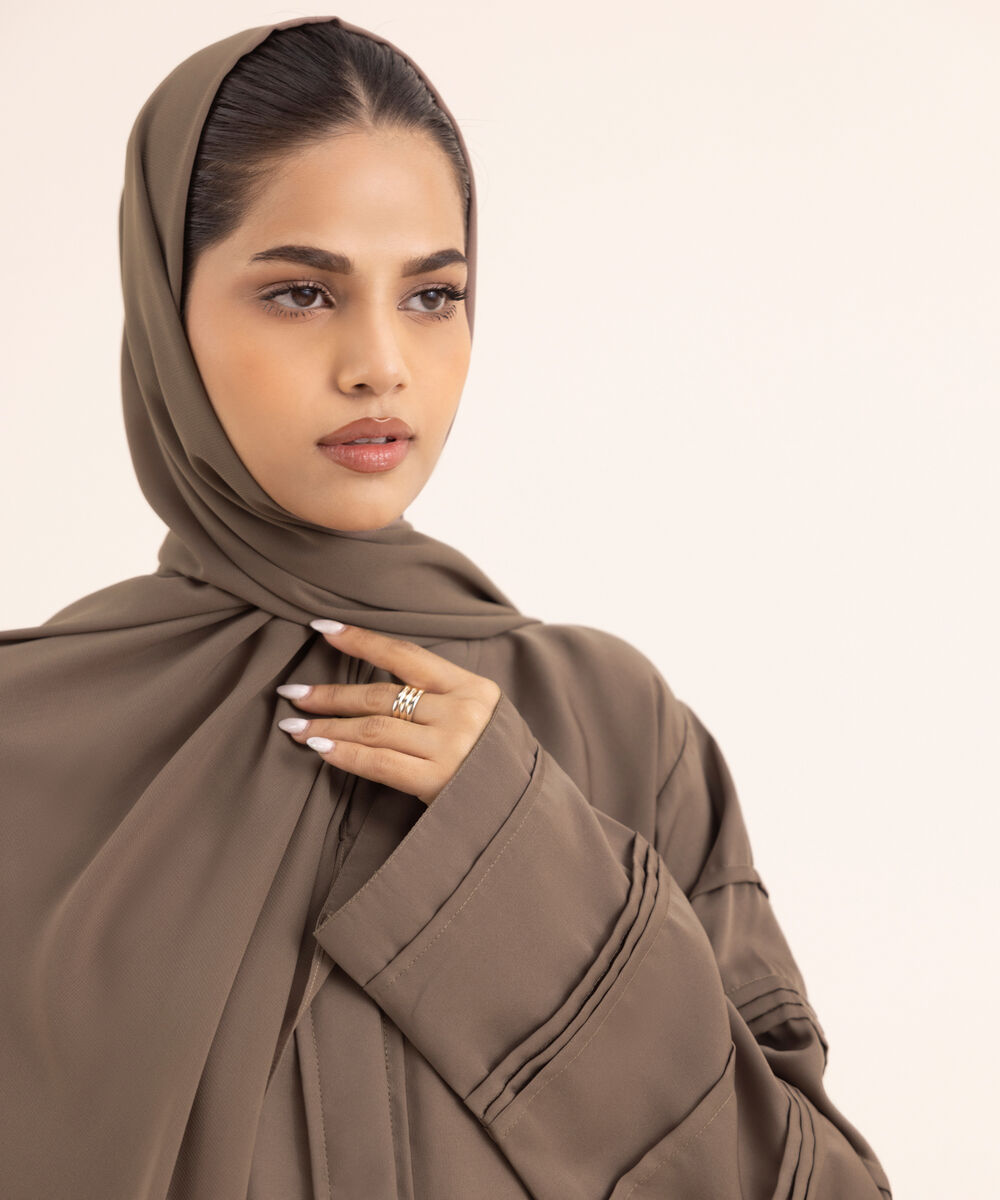 Women's Brown Nida Abaya