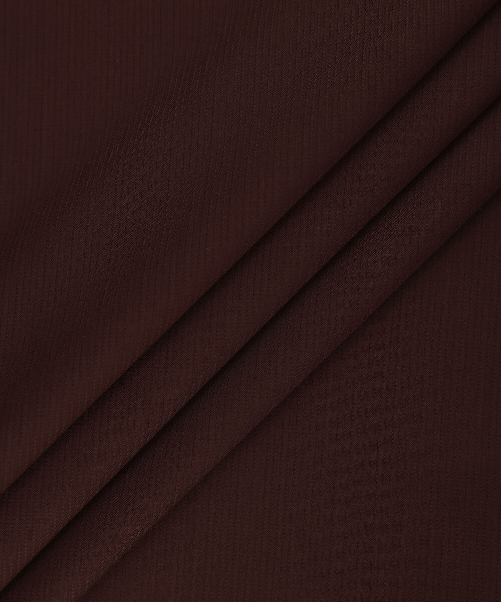 Men Unstitched Viscose Maroon Full Suit Fabric