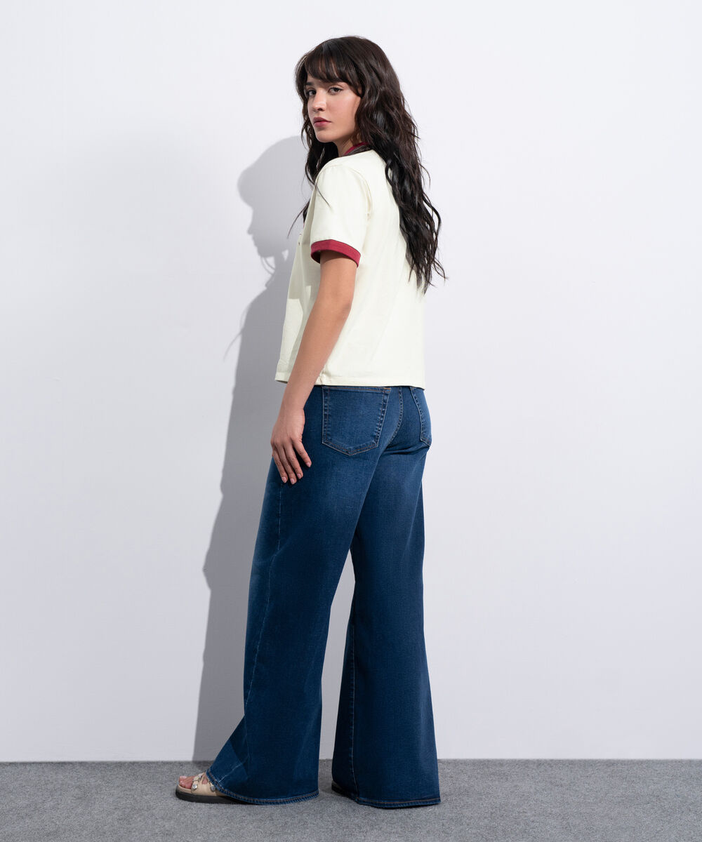 Women's Western White Ringer T-Shirt With Graphic