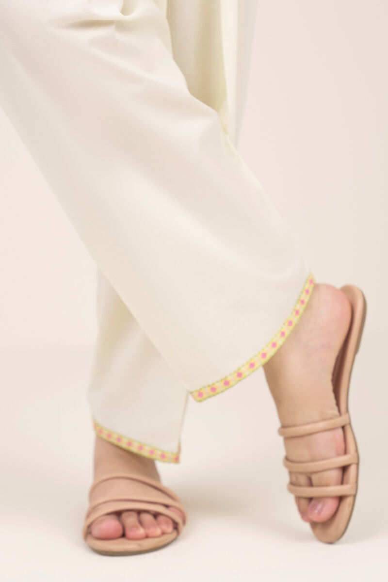 Embroidered Cambric Shalwar