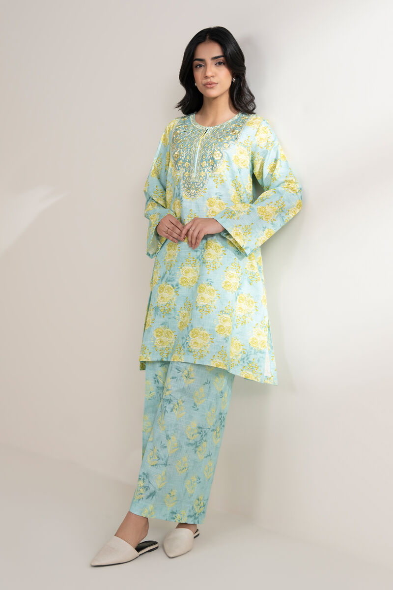 Embroidered Light Khaddar Shirt