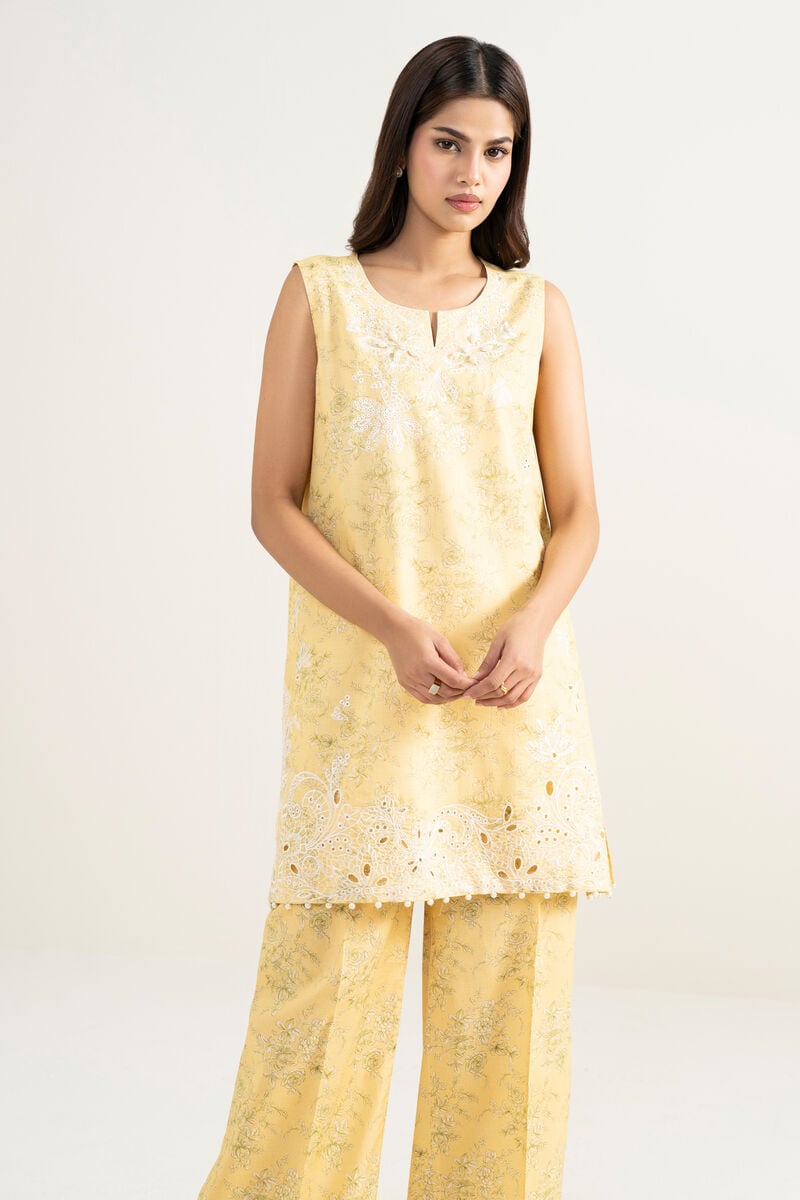 Embroidered Zari Cotton Shirt