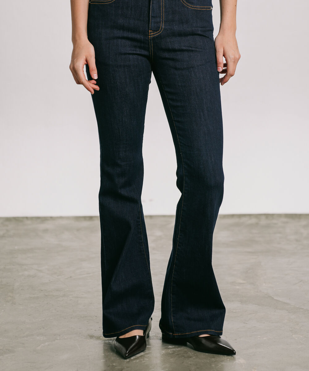 Women's Western Wear Blue High Rise Bootcut Jeans