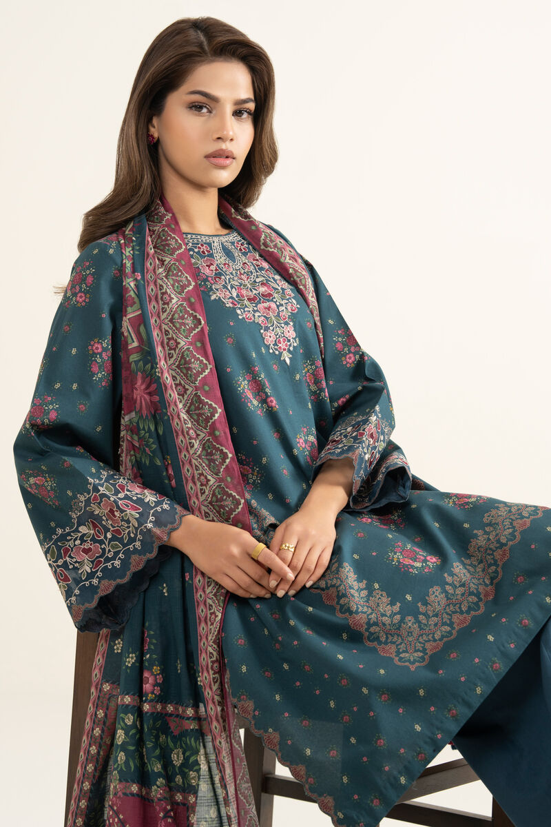 3 Piece - Embroidered Lawn Suit