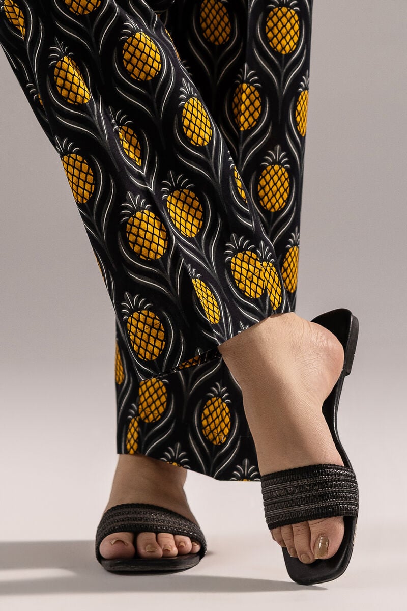 Printed Cambric Straight Pants