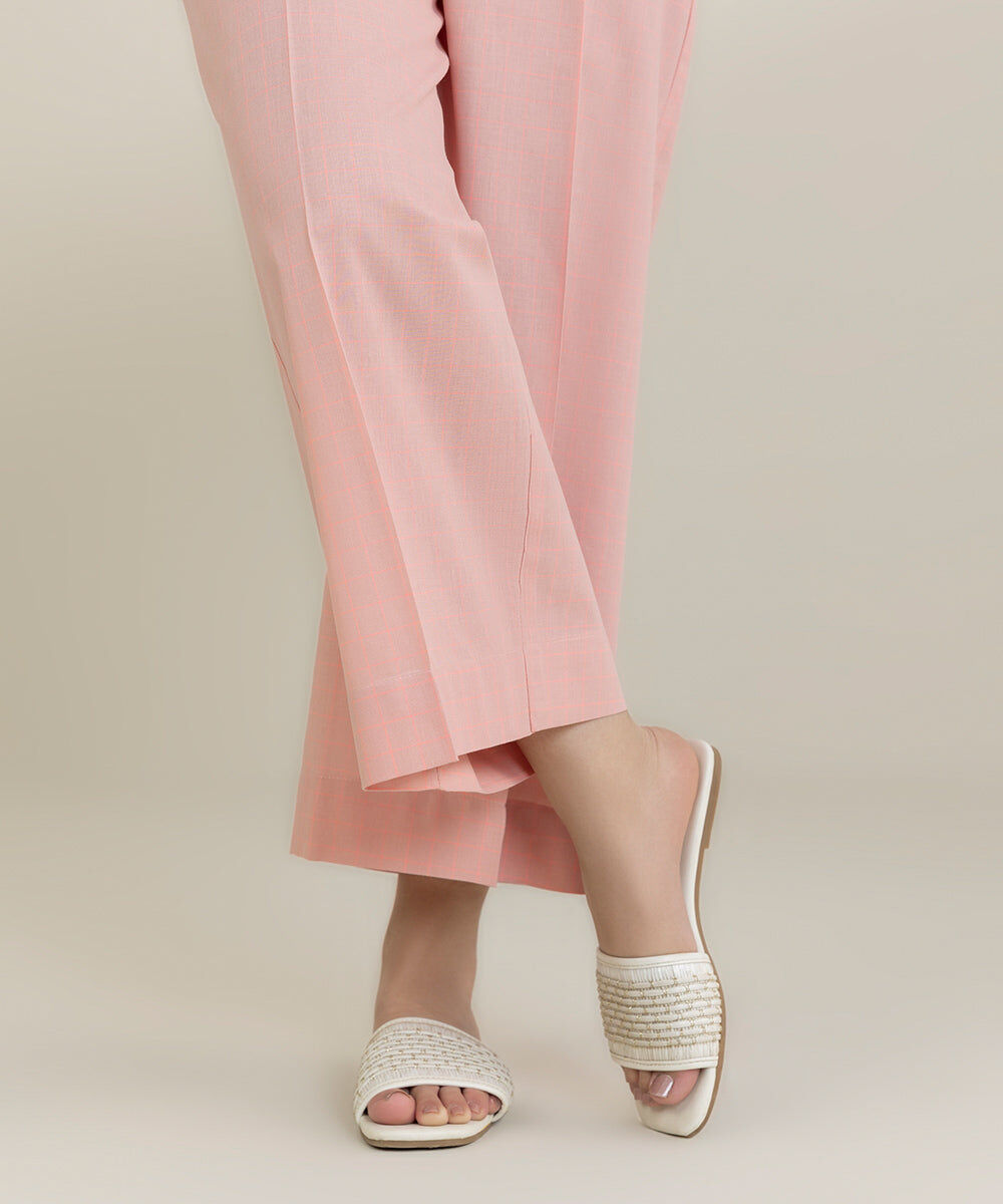 Women's Pret Yarn Dyed Pink Culottes