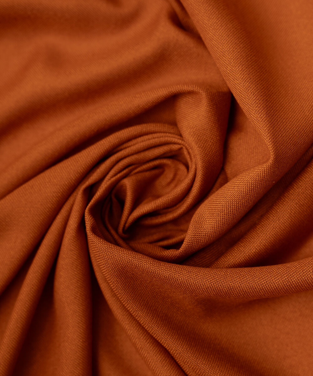 Rust Solid Blended Shawl