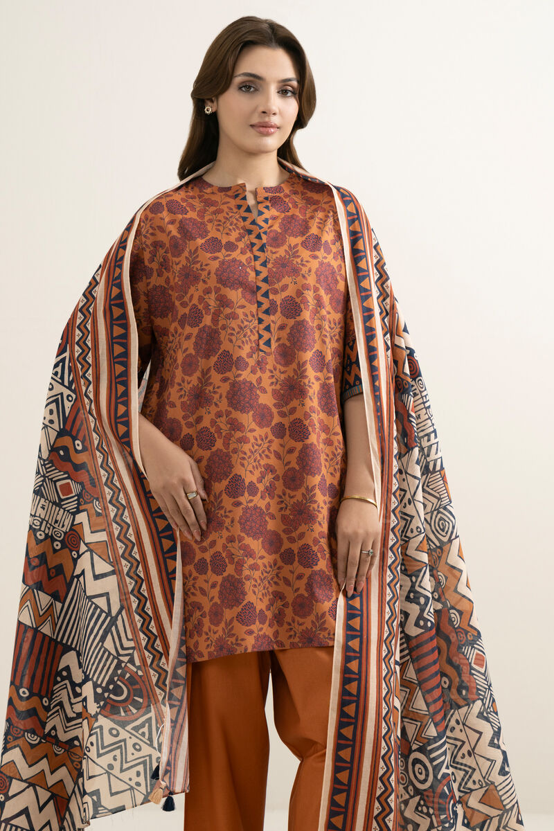 3 Piece - Printed Lawn Suit