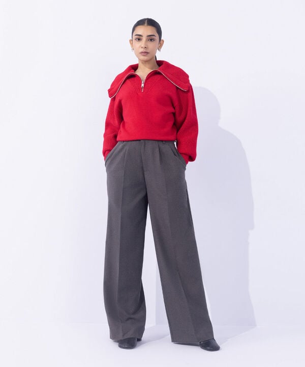 Tailored Wide Leg Trousers null