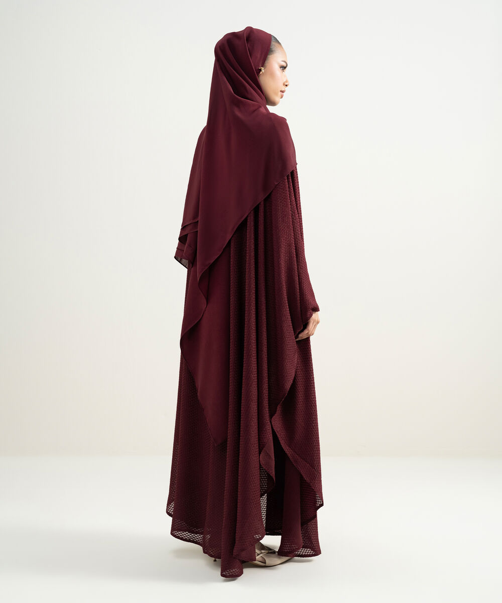 Women's Navy Kaftan Abaya Set