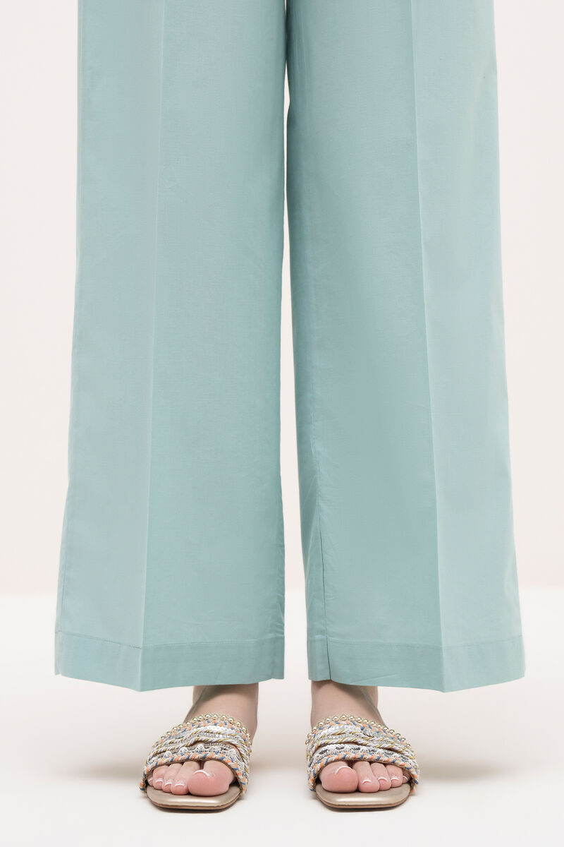 Solid Cambric Straight Pants