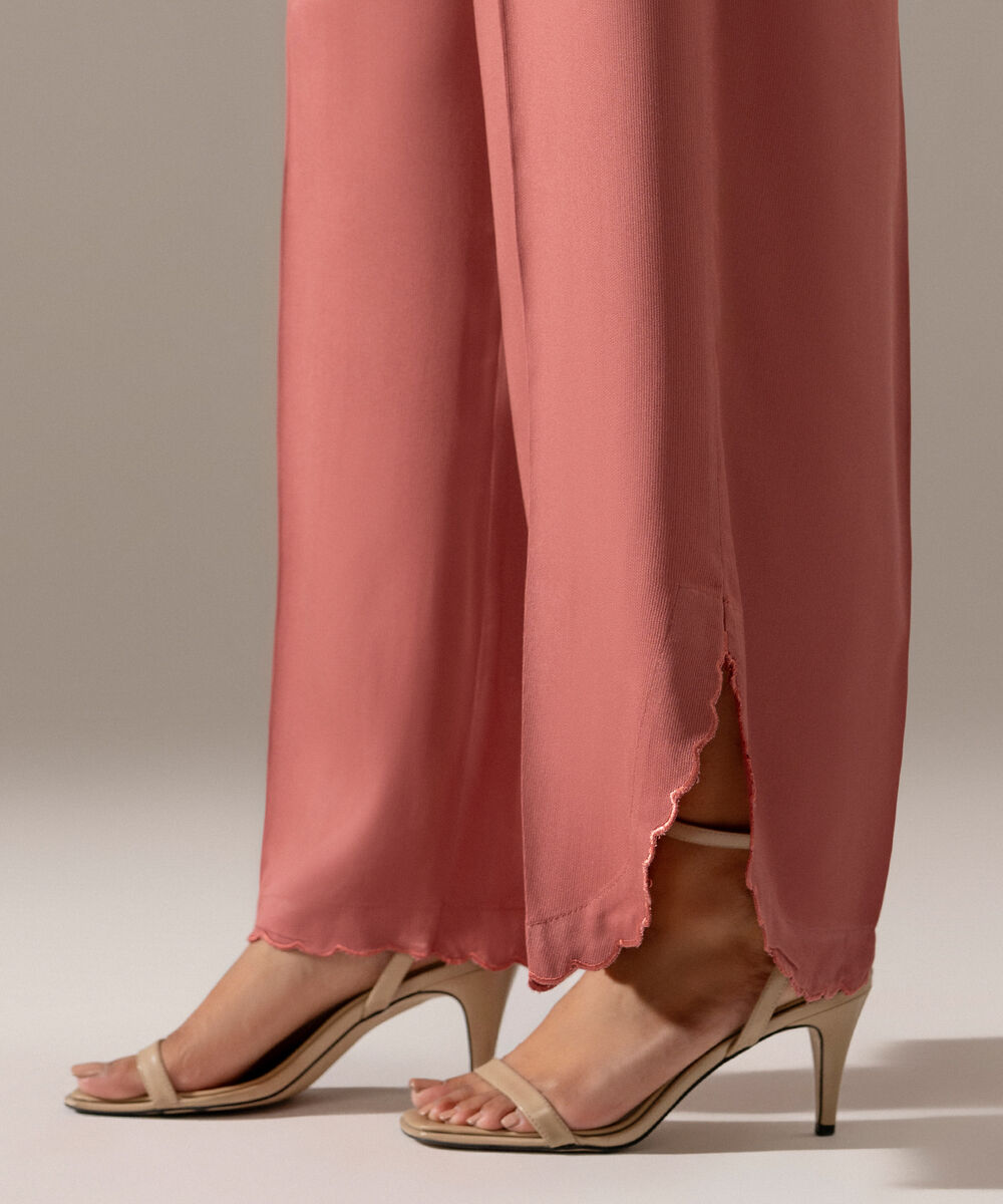 Women's RTW Bedford Solid Mauve Culottes