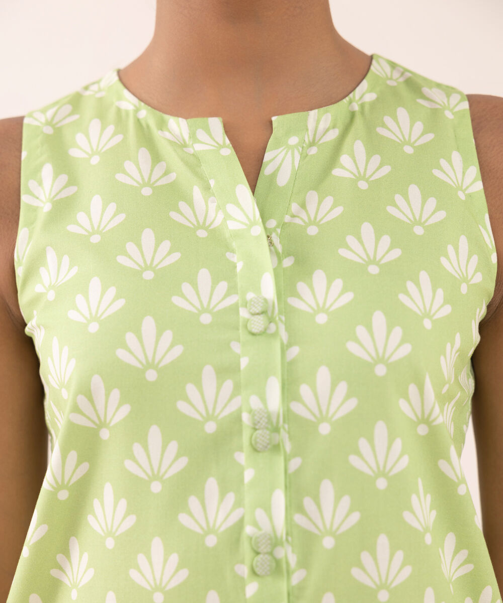 Women's Unstitched Cotton Printed Multi 2 Piece Suit