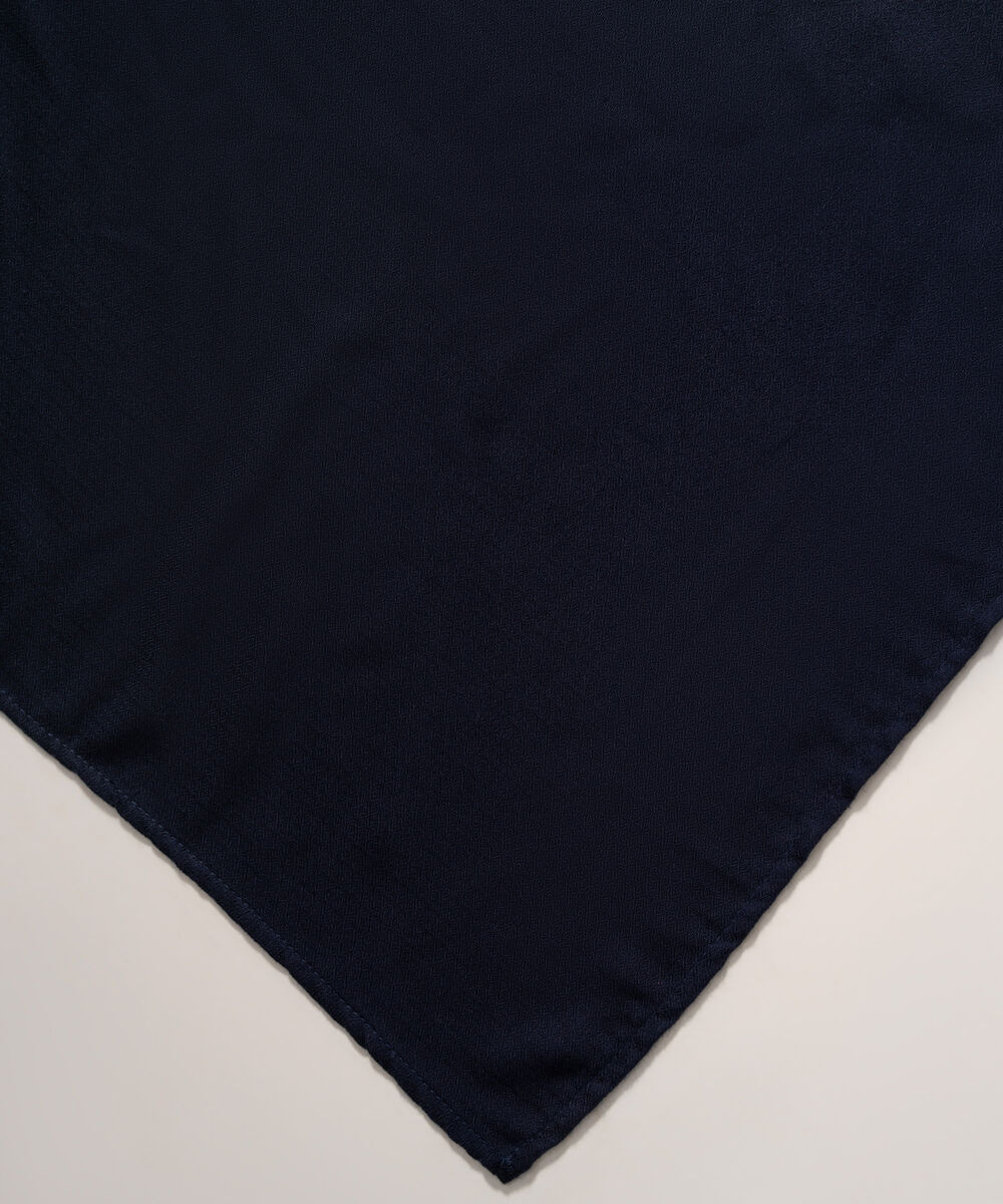Women's RTW Poly Viscose Solid Dark Blue Shawl