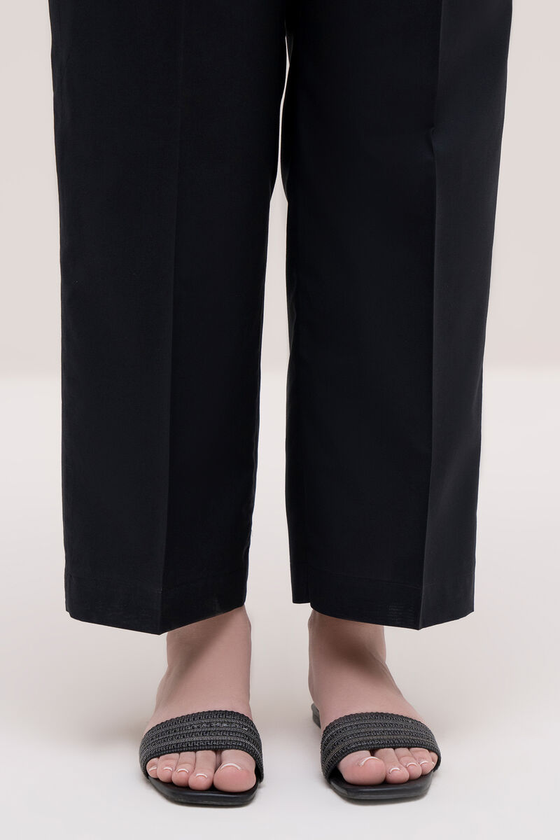 Solid Cambric Straight Pants