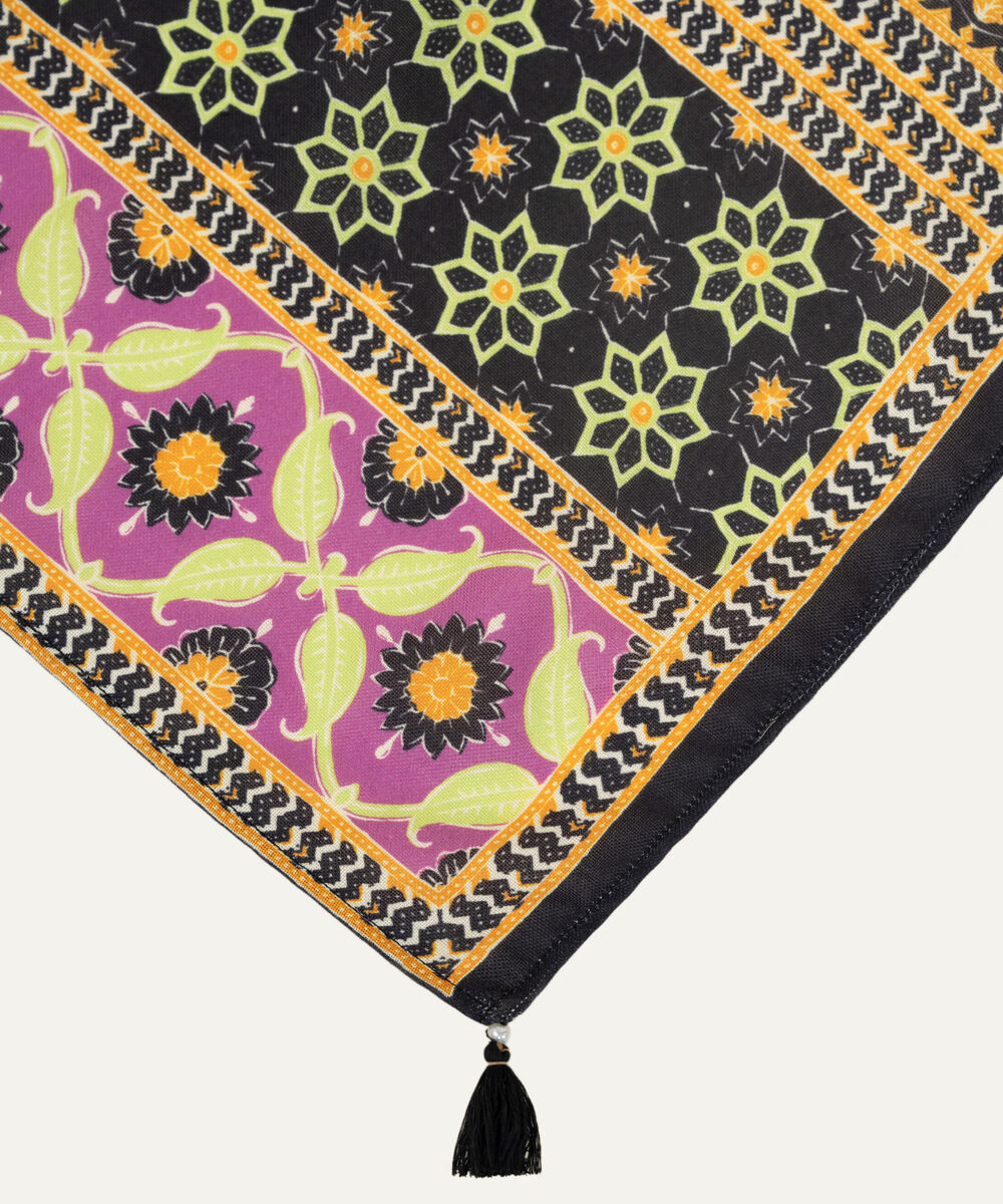 Pink Printed Blended Shawl