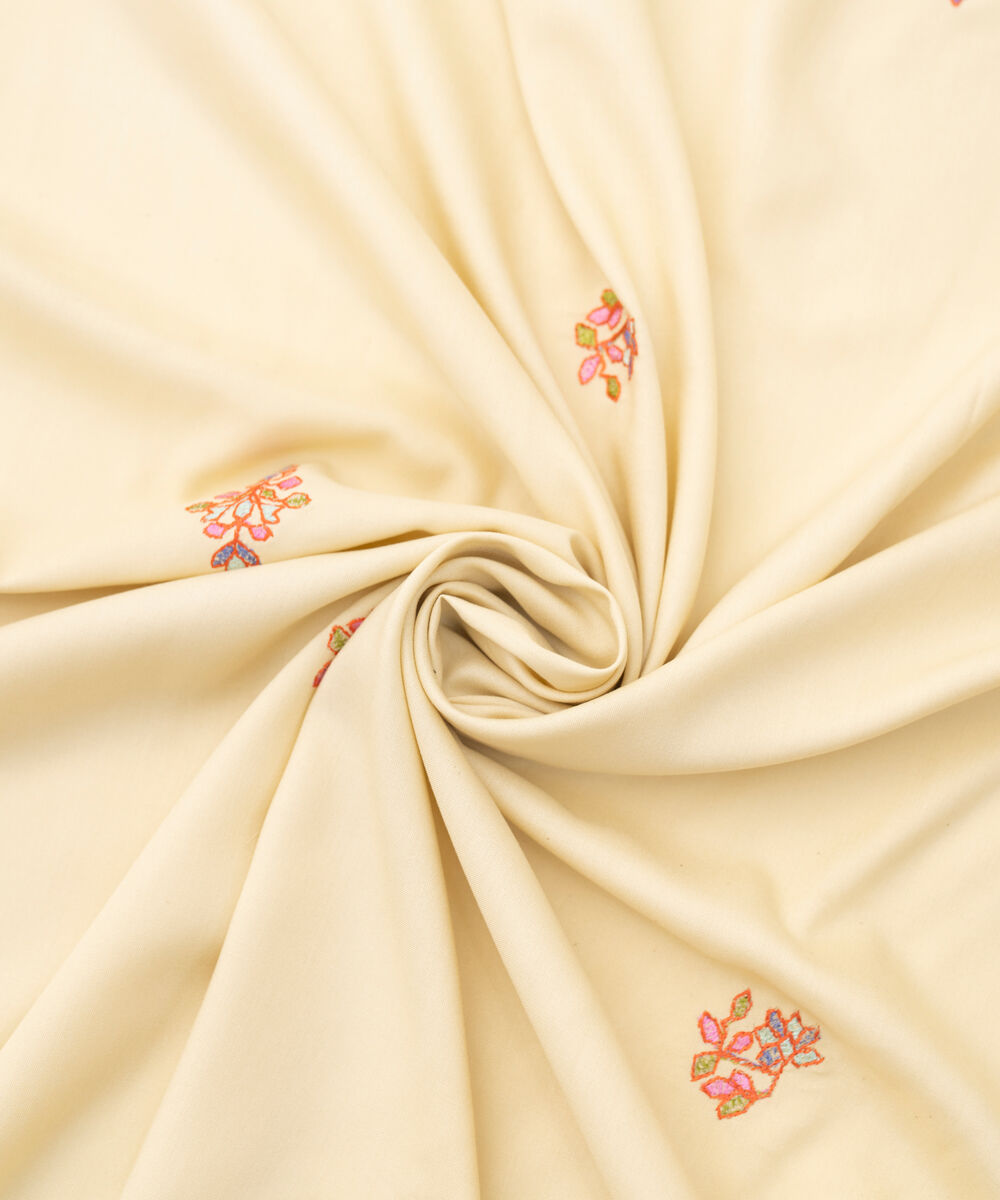 Women's RTW Linen Cream Dyed Dupatta