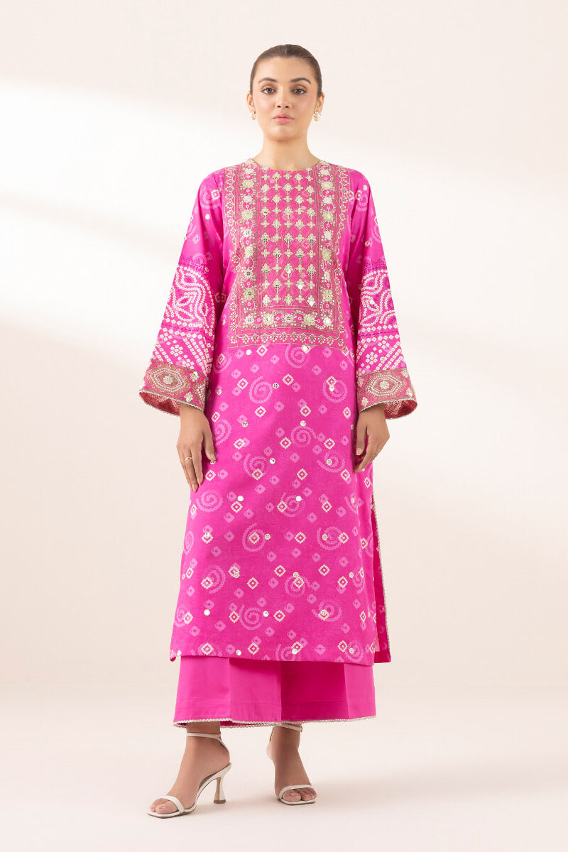 Embroidered Cotton Satin Shirt