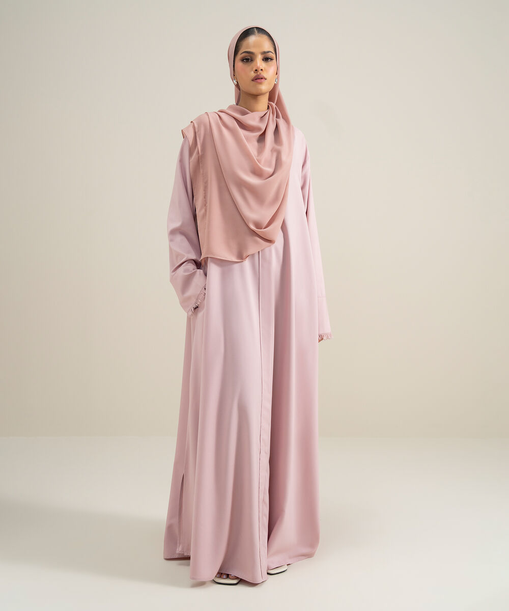 Women's Polyester Pink Hijab
