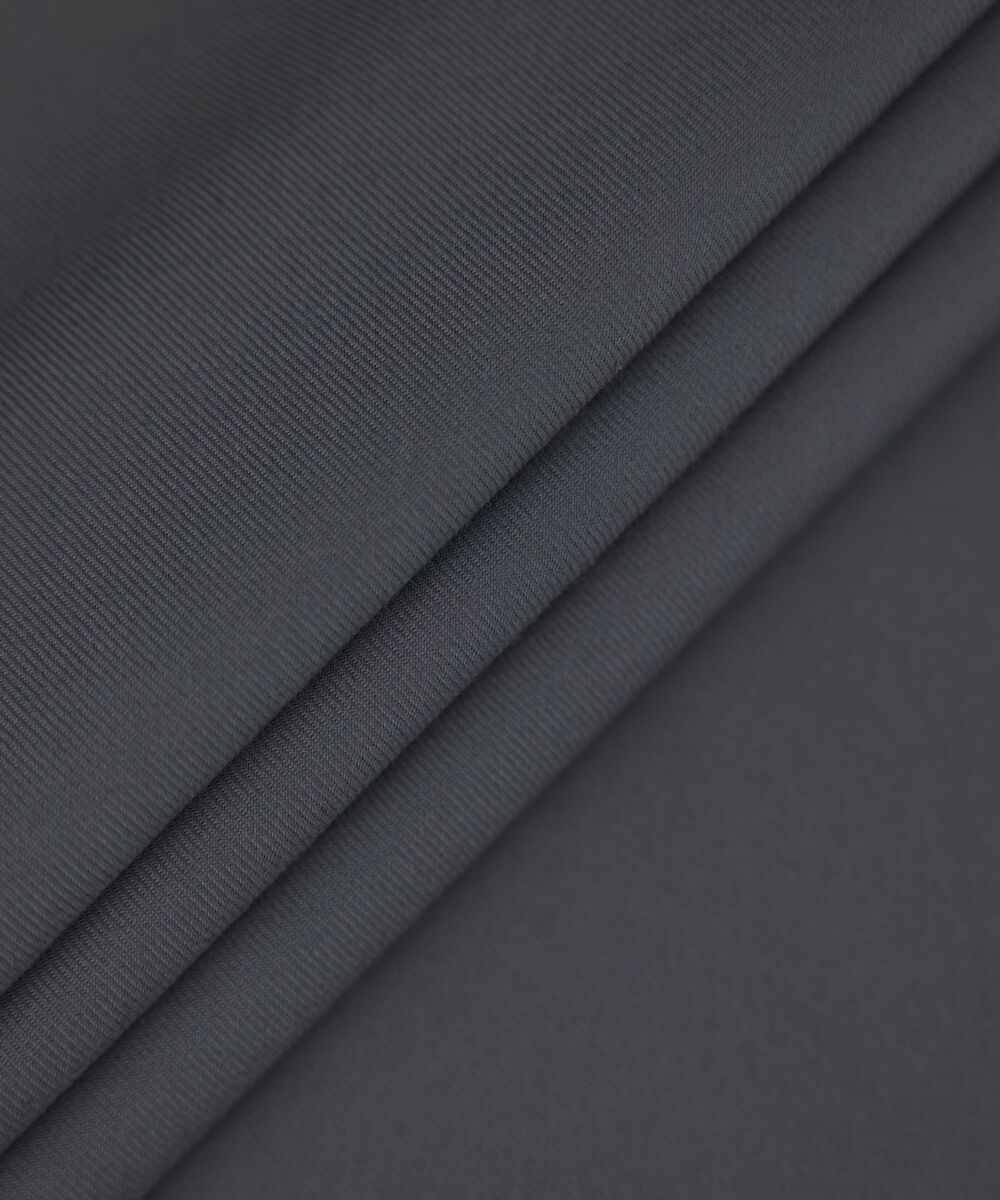 Men's Unstitched gun metal textured wash and wear Suit