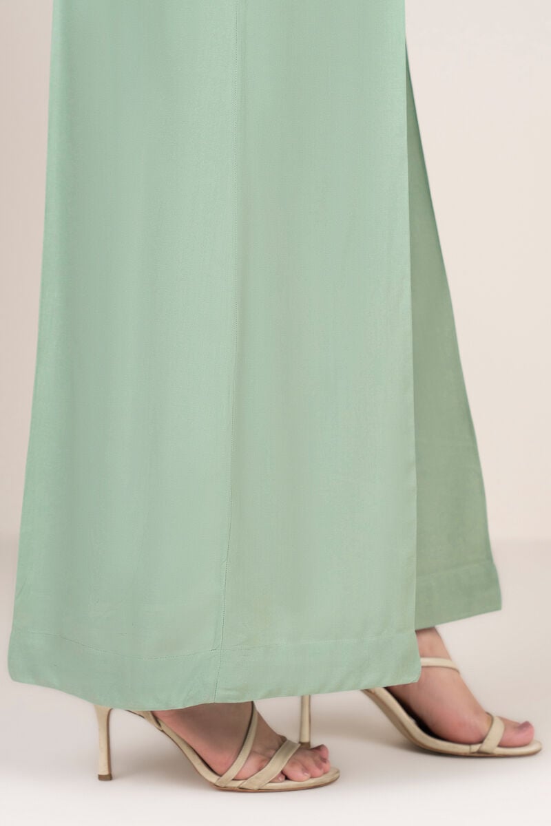 Solid Viscose Linen Flared Pants