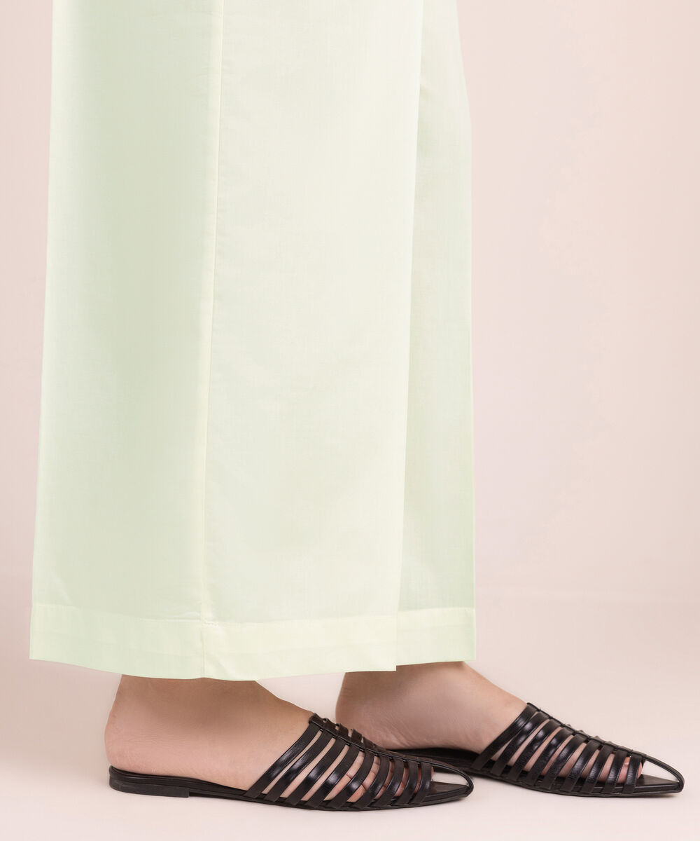 Women's RTW Cambric Solid White Culottes