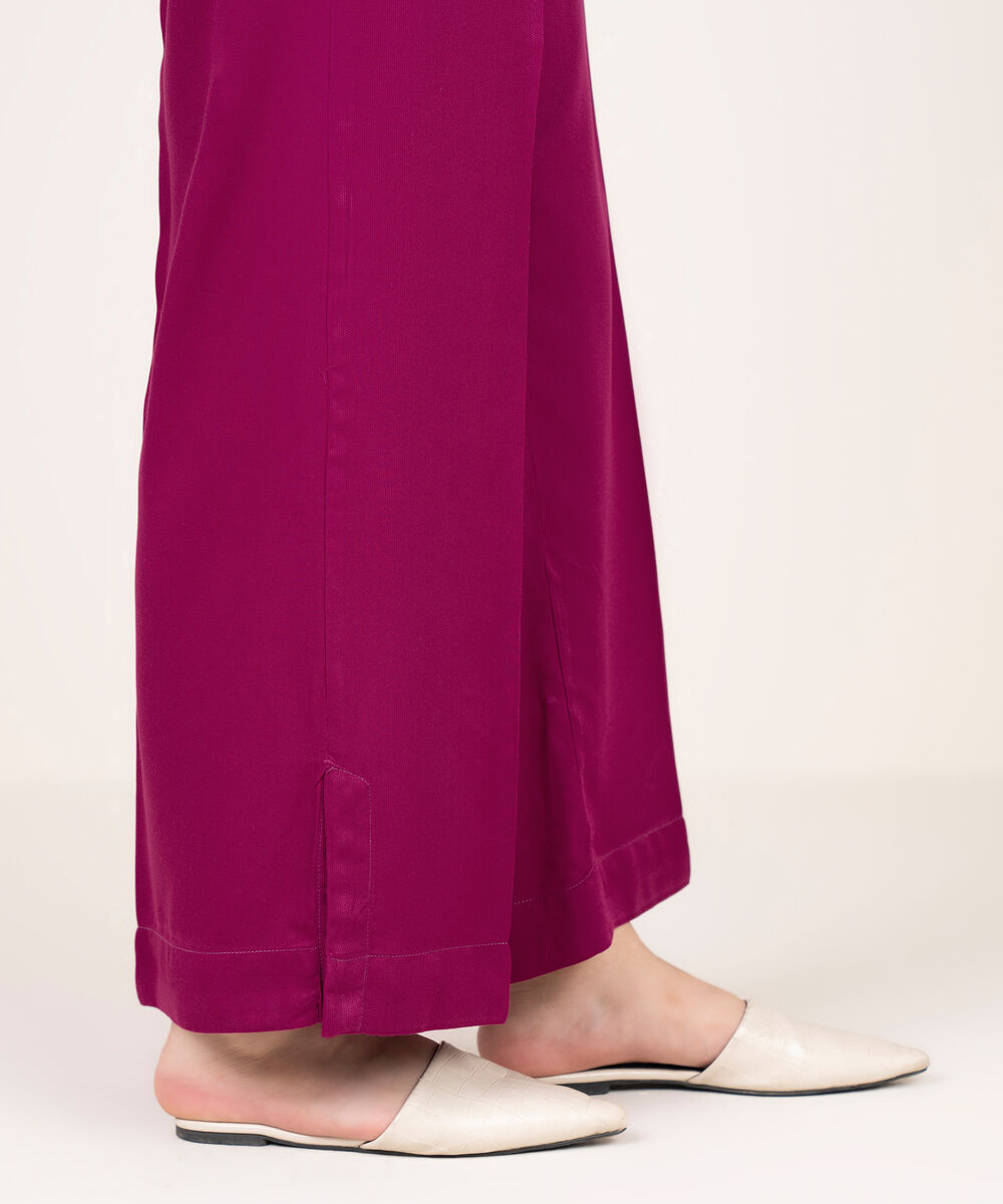 Women's RTW Bedford Solid Pink Culottes