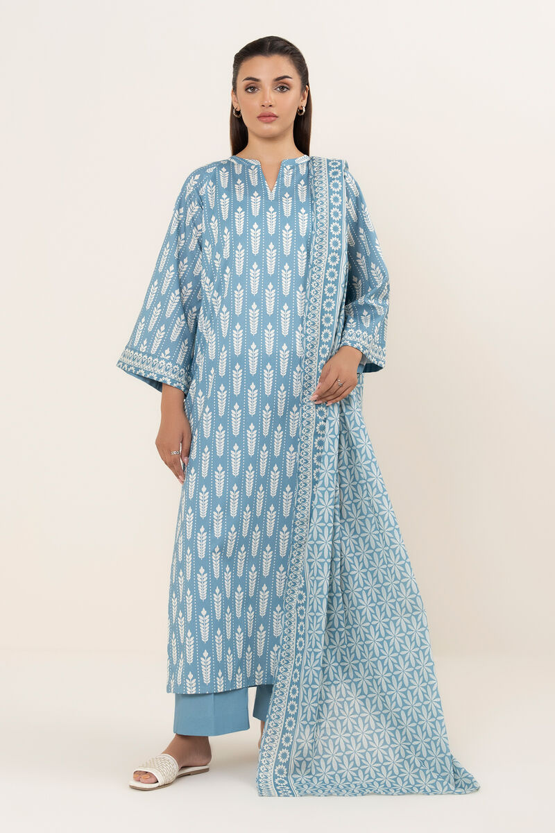 3 Piece - Printed Lawn Suit