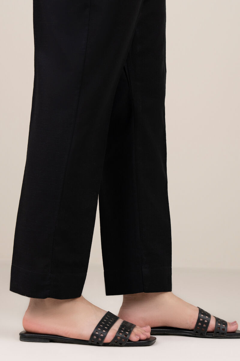 Solid Khaddar Straight Pants