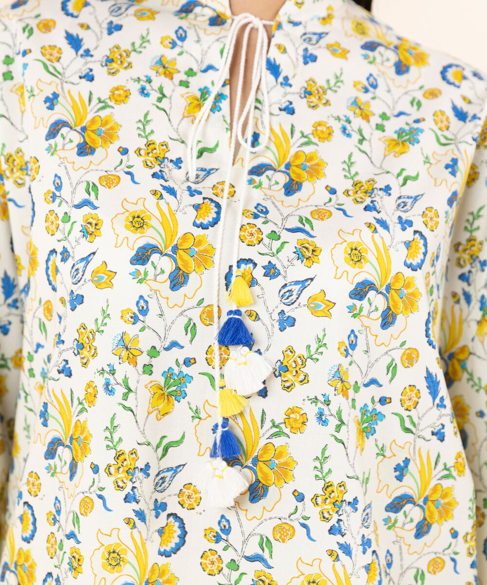 Women's Unstitched Lawn Embroidered Multi Shirt