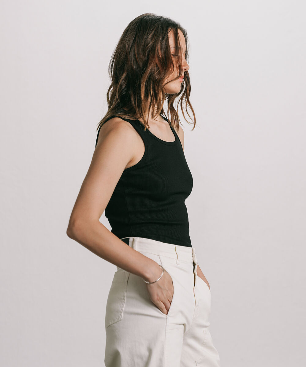 Women's Western Wear Black Scoop Neck Knit Top