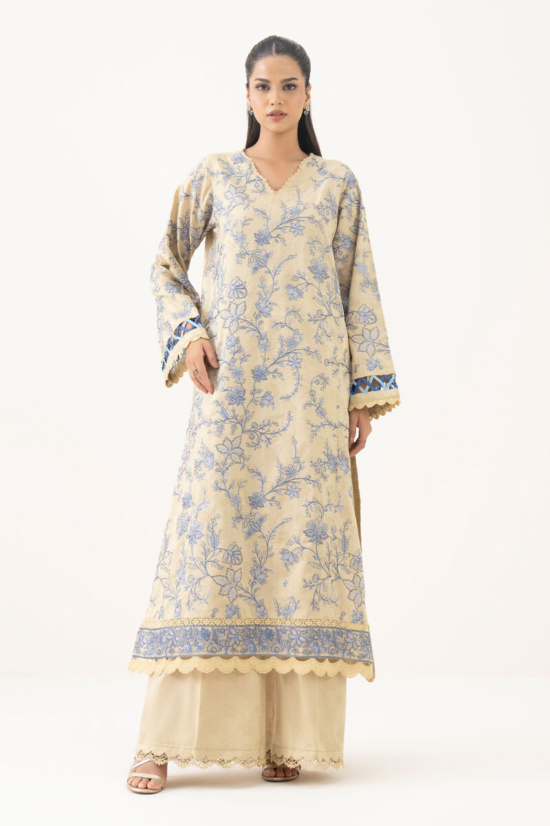 Embroidered Cotton Jacquard Shirt
