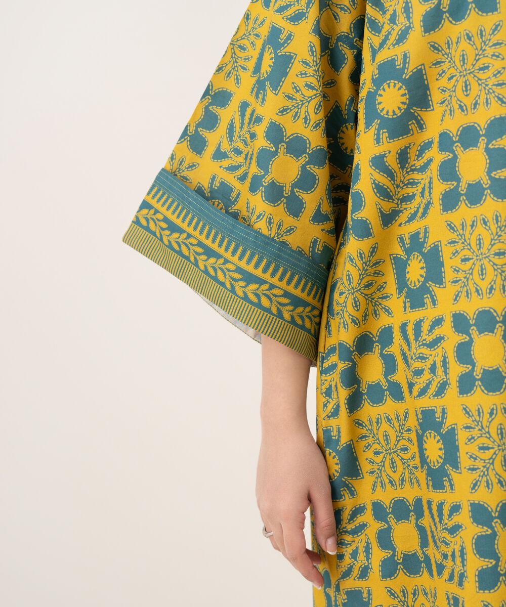 Women's Unstitched Lawn Printed Multi 2 Piece Suit