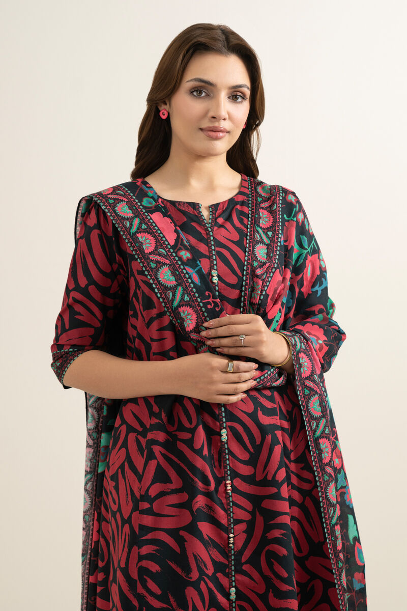 3 Piece - Printed Lawn Suit