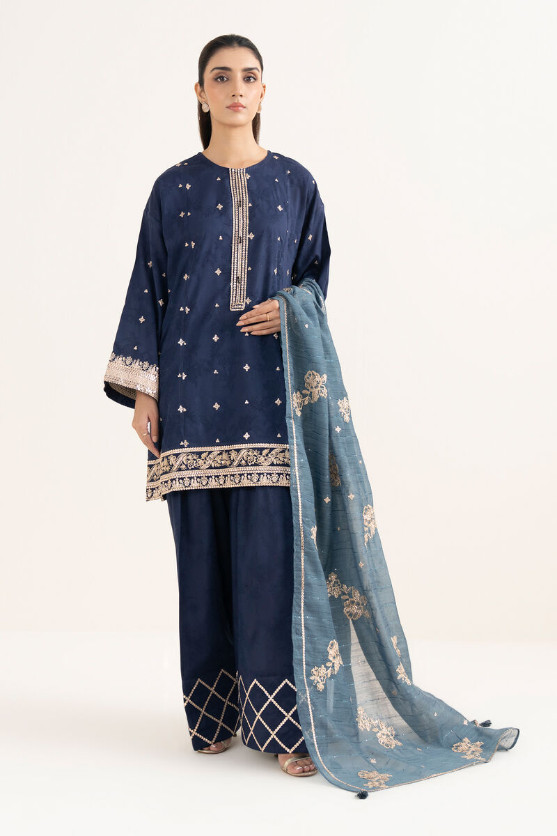 Embroidered Manaar Dupatta